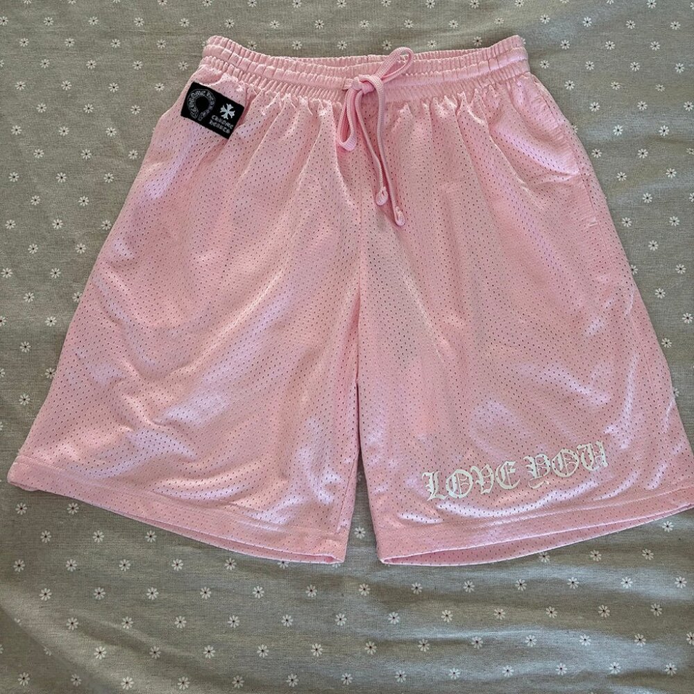 Chrome Hearts Pink Mesh Shorts